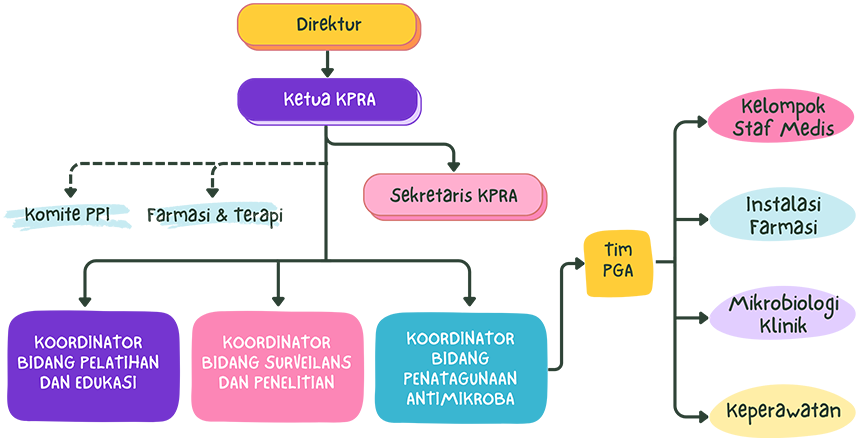 Struktur Organisasi KPRA RSUD Palembang BARI